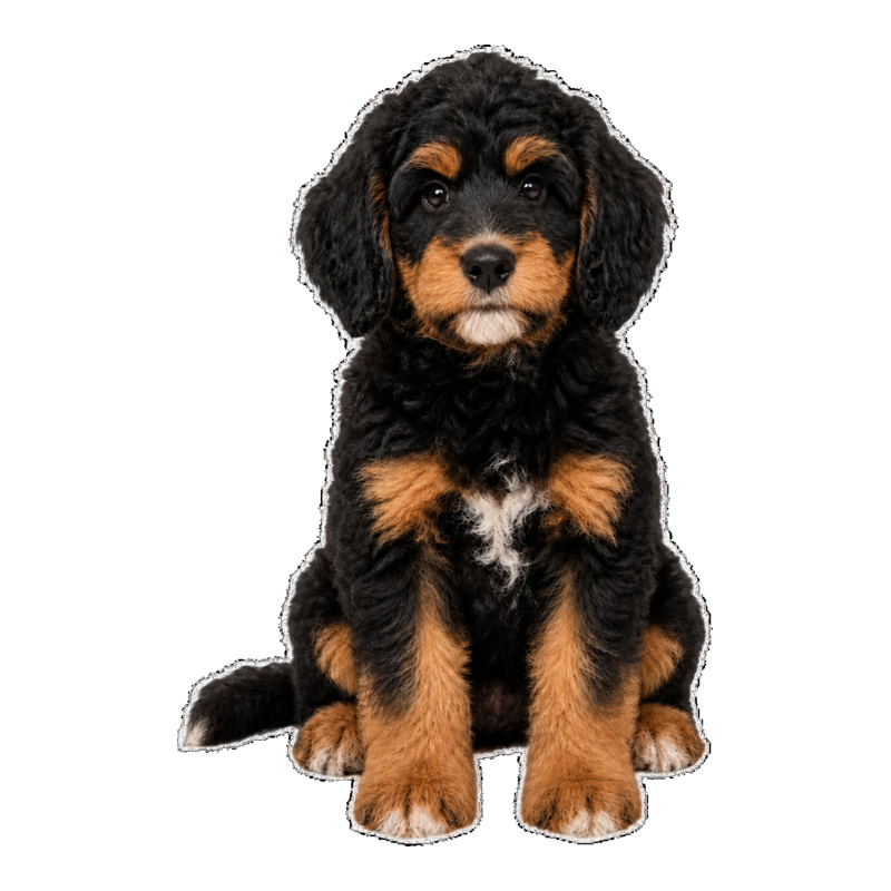 Phantom Abstract Bernedoodle