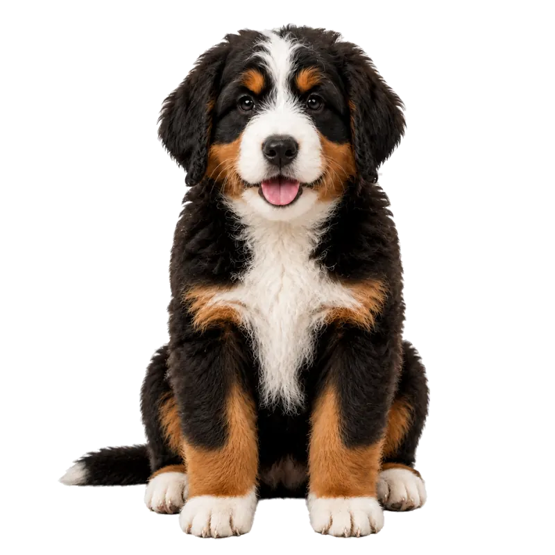 Traditional Tricolor Tuxedo Bernedoodle