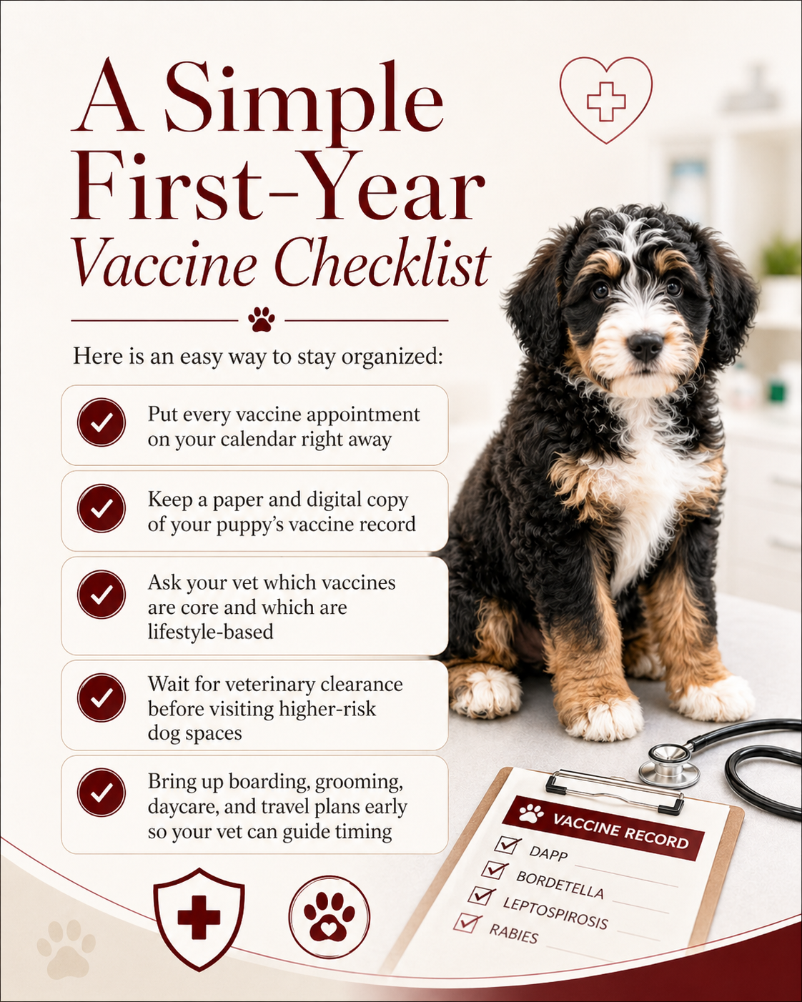 A Simple First Year Vaccine Checklist