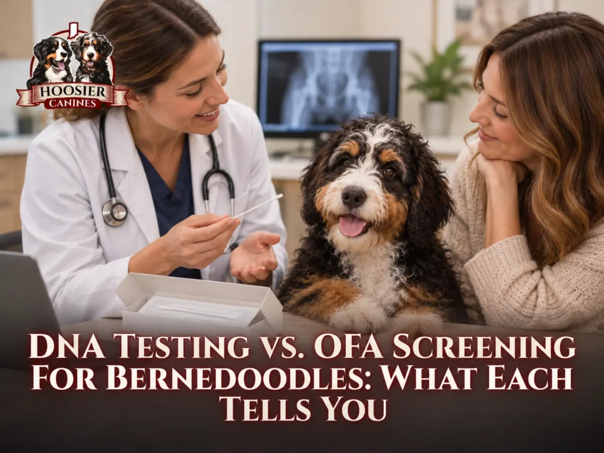 Dna Testing Vs. Ofa Screening For Bernedoodles: What Each Tells You