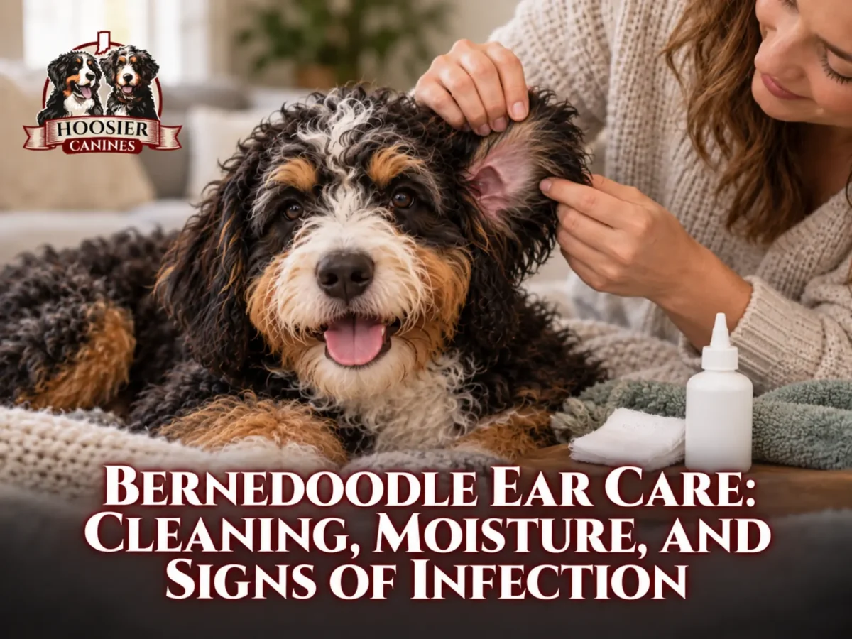 Bernedoodle Ear Care: Cleaning, Moisture, And Signs Of Infection