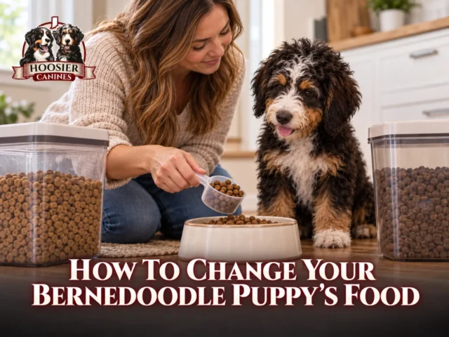 Hoosier Canines Change Bernedoodle Puppy Food