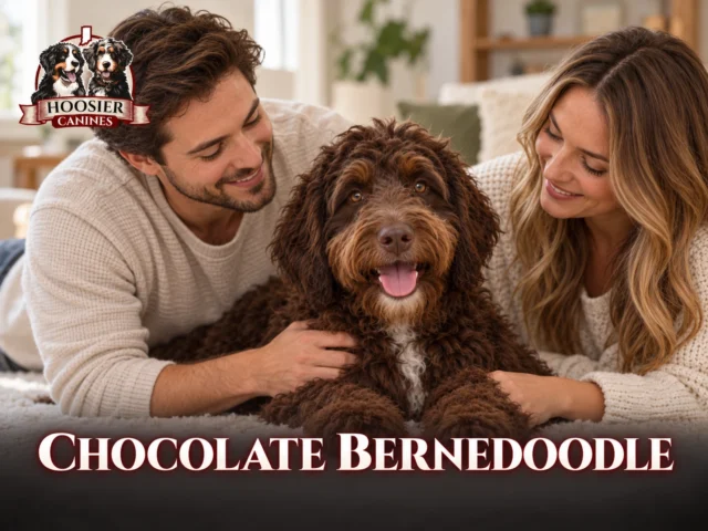 Hoosier Canines Chocolate Bernedoodle