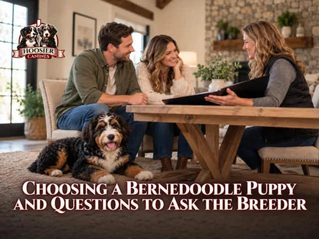 Hoosier Canines Choosing A Bernedoodle Puppy