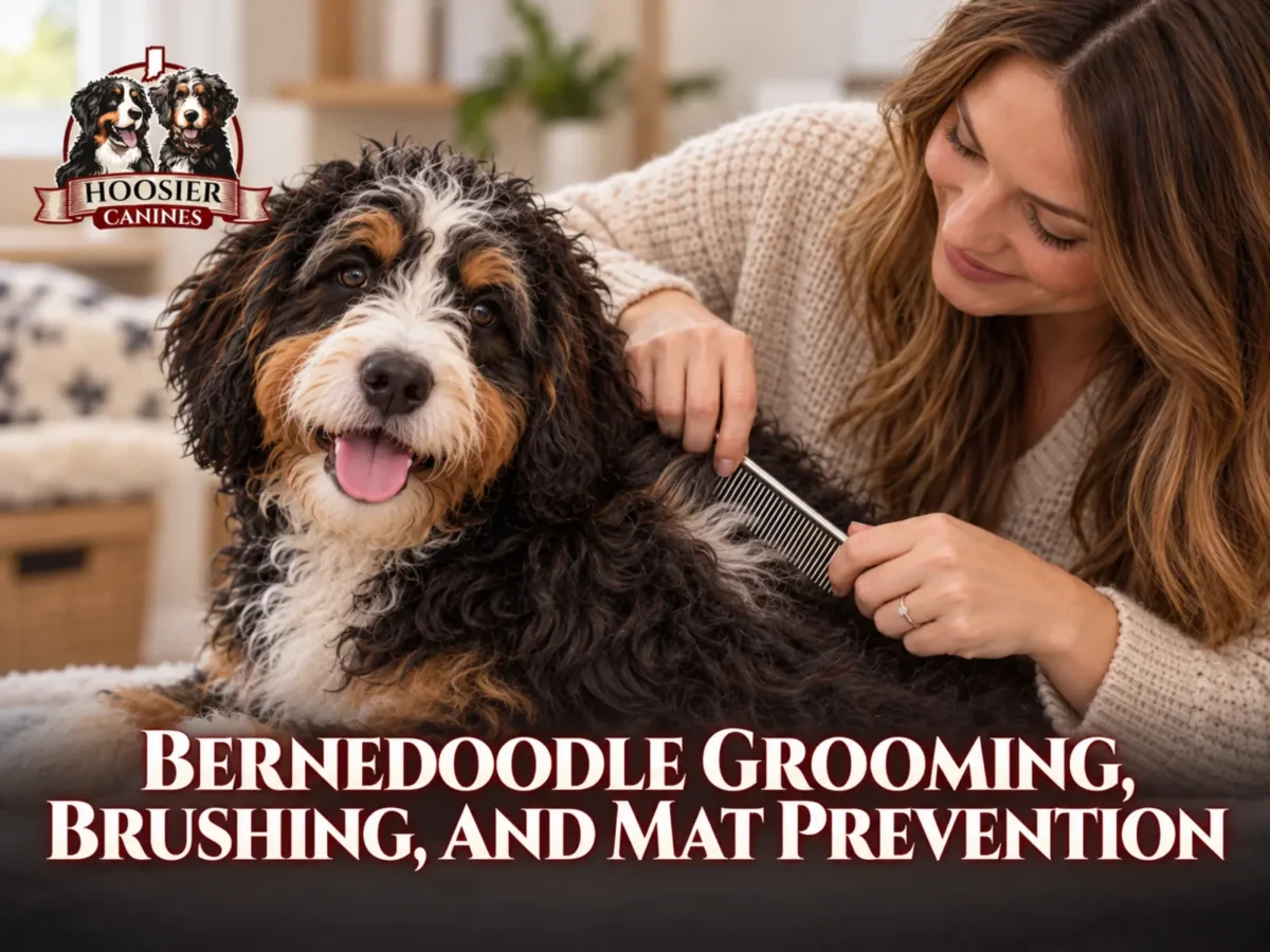 Bernedoodle Grooming, Brushing, And Mat Prevention