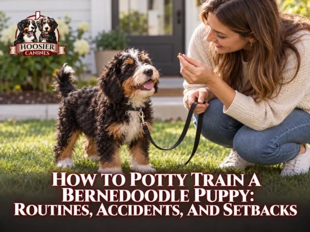 Hoosier Canines Potty Train Bernedoodle Puppy