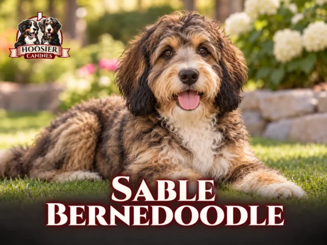 Hoosier Canines Sable Bernedoodle