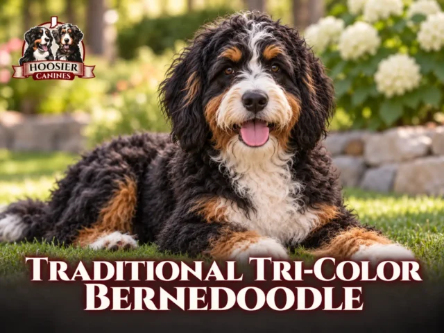 Hoosier Canines Traditional Tri Bernedoodle